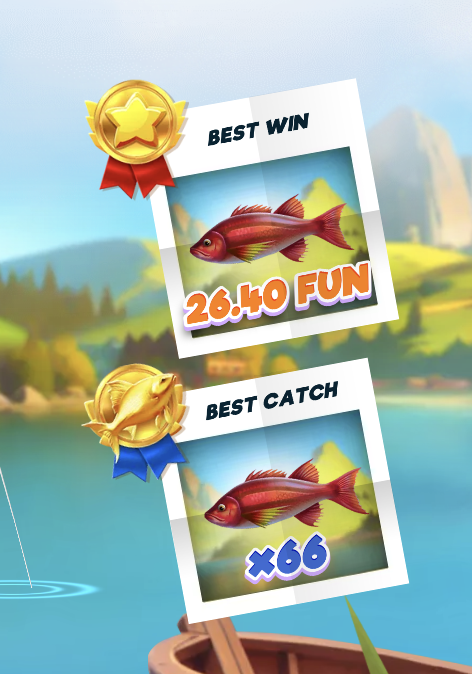 Fishing Club 2 best catch and best win tracking cards