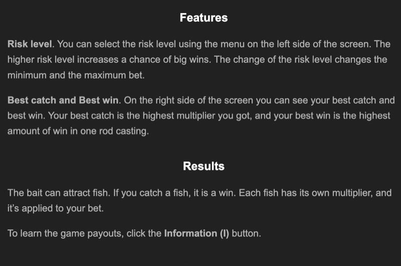 Fishing Club 2 features results screen displaying bonus game statistics